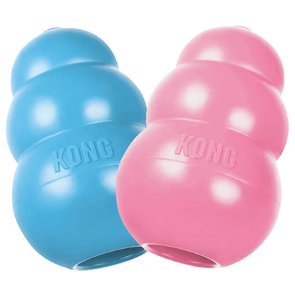 KONG - Puppy Toy Natural Teething Rubber - Fun to Chew, Chase and Fetch (Color May Vary)