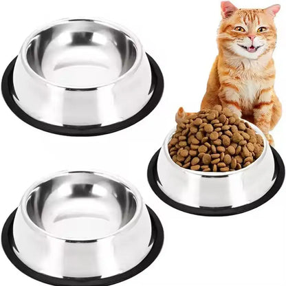 Large Capacity Cat Bowl Stainless Steel Pet Feeding Bowl Cat and Dog Food Drinking Bowl Metal Feeder Bowl and Cheap