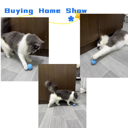 Cat Interactive Ball Smart Pet Cat Toys Indoor Automatic Rolling Magic Ball Electronic Interactive Cat Toy Cat Game Accessories