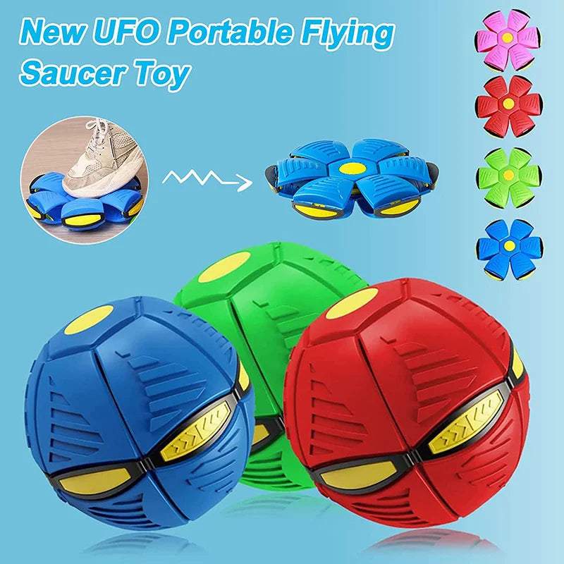 Toys Magic Funny Pet Flying Outdoor Dog Training Toy Pelota Perro Dogs Accessoires Futurism Saucer Ball