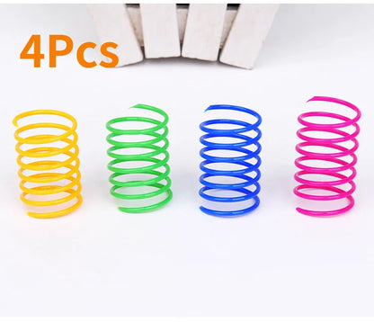 Kitten Coil Spiral Springs Cat Toys Interactive  Gauge Cat Spring Toy Colorful Springs Cat Pet Toy Pet Products