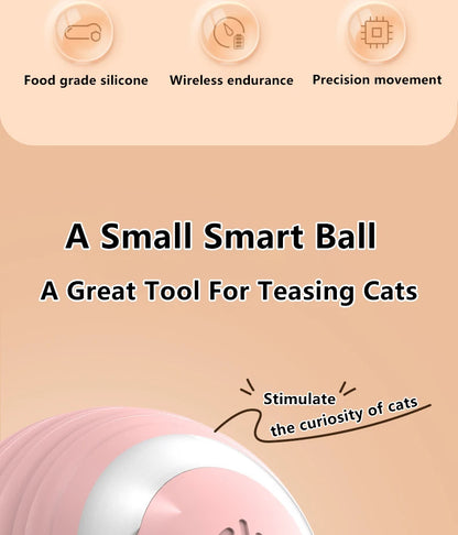 Cat Interactive Ball Smart Pet Cat Toys Indoor Automatic Rolling Magic Ball Electronic Interactive Cat Toy Cat Game Accessories