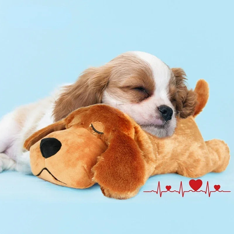 Pet Heartbeat Puppy Behavioral Training Dog Plush Pet Comfortable Snuggle Anxiety Relief Sleep Aid Doll