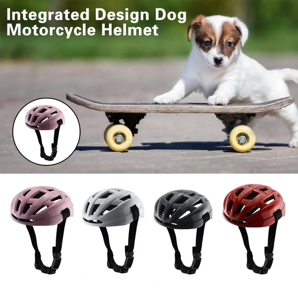 Pet Headgear Multicolor Dog Motorcycle Helmet Safe Unique Integrated Design Dog Motorcycle Helmet Pet Accessories